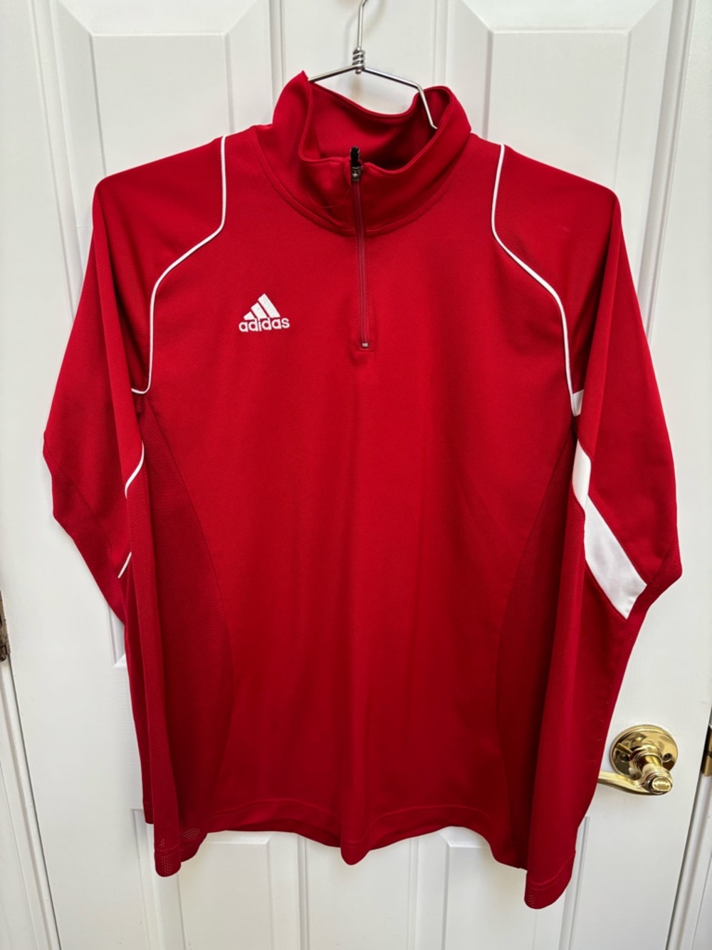adidas Red Team Performance ClimaCool Quarter-Zip